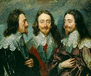 Anthony Van Dyck This triple portrait of King Charles I was sent to Rome for Bernini to model a bust on oil painting picture wholesale